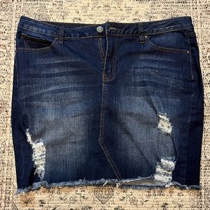 Refuge denim skirt